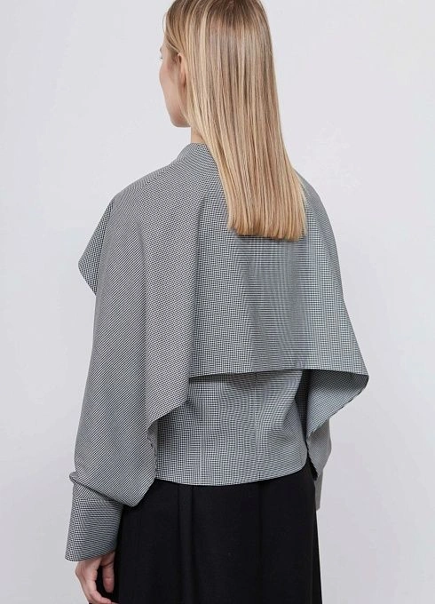 Жакет жен. 374579.11312.8202Z Чёрно-белый  (1)