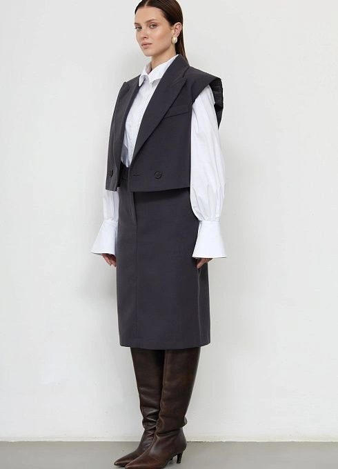 Юбка жен. 358412.11312.7600N Тёмно-серый (1)