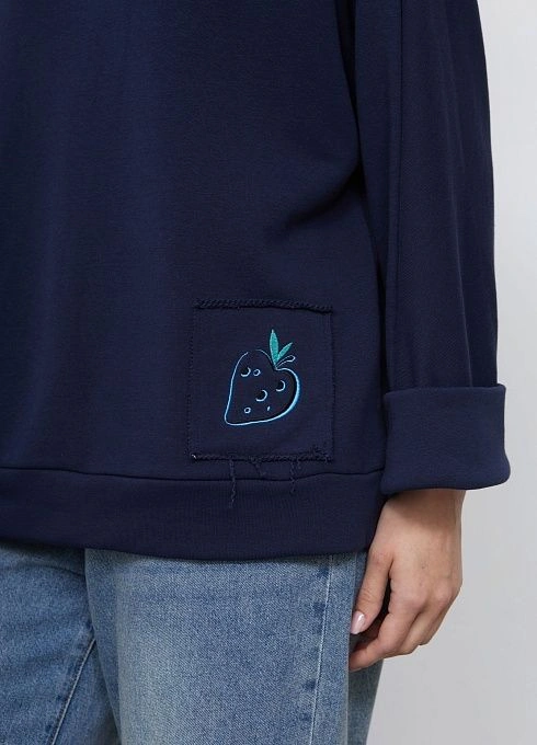 Джемпер жен. 311139.6_313.9600R Тёмно-синий  (4)