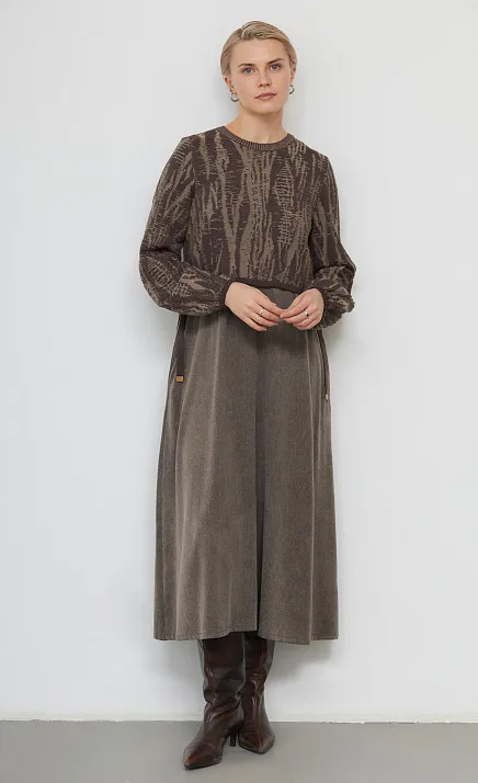  GRIOL. Платье жен. 360271.33312.3406YM Темно-бежевый 