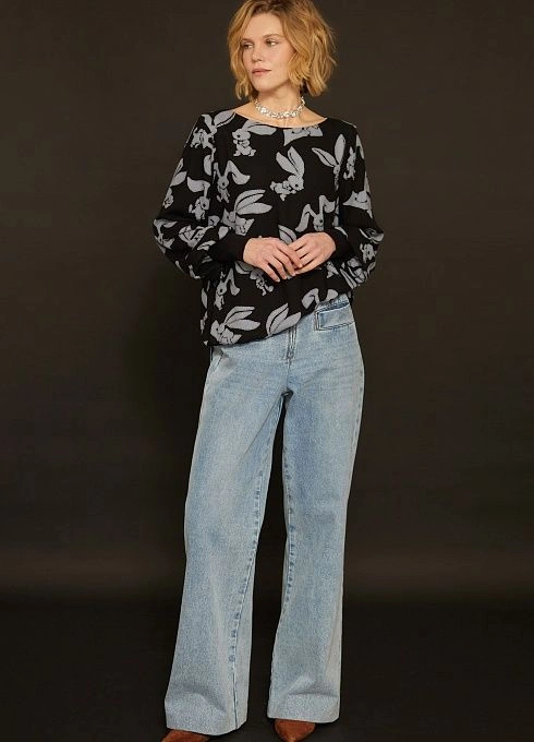  GRIOL. Брюки жен. 320208.26304.1600N Голубой GRIOL