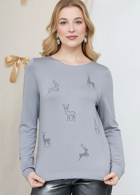  GRIOL. Джемпер жен. 311034УК.03313.7500E светло-серый GRIOL