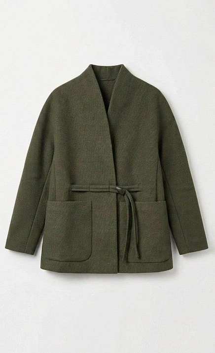  GRIOL. Полупальто жен. 524530.11208.3500N Темно-зеленый 