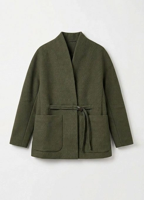  GRIOL. Полупальто жен. 524530.11208.3500N Темно-зеленый GRIOL