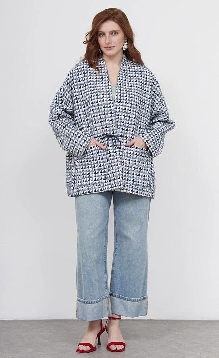  GRIOL. Полупальто жен. 524614.11208.8401P Голубой 