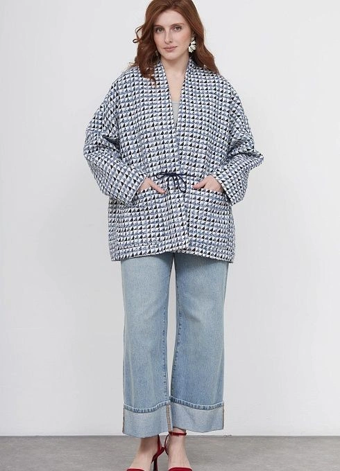  GRIOL. Полупальто жен. 524614.11208.8401P Голубой GRIOL