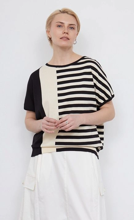  GRIOL. Джемпер жен. 310556.33303.0782S Чёрно-белый 