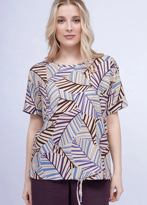 Блузка с абстрактным принтом GRIOL