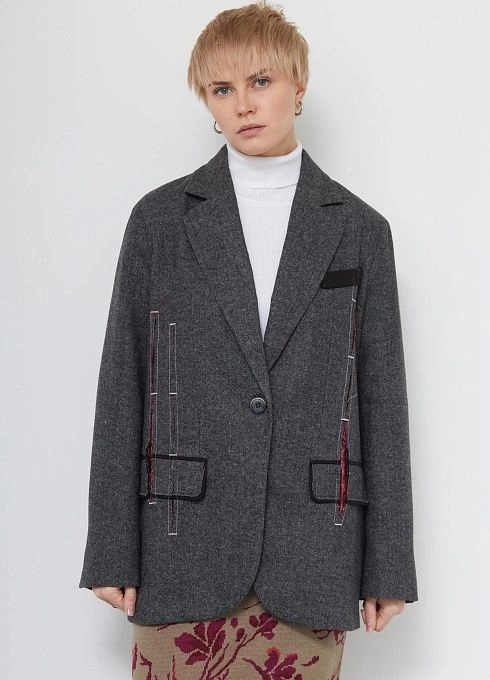 Жакет жен. 378376.11312.8201M Серый меланж (5)