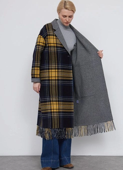 Пальто жен. 537109.43208.9601P Мультиколор (4)