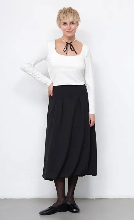  GRIOL. Юбка жен. 350069.6_313.8200M Темно-серый меланж 