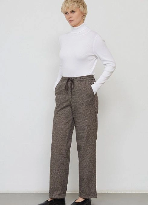 Брюки жен. 324259Б.11313.1103М Темно-коричневый (3)