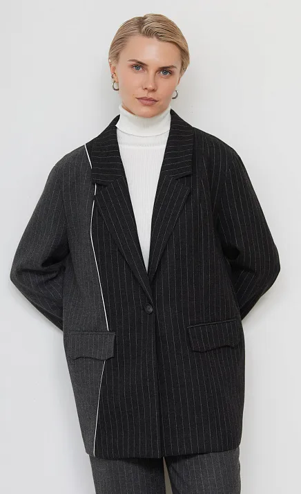 GRIOL. Жакет жен. 378387.11312.7602S Серый GRIOL GRIOL. Жакет жен. 378387.11312.7602S Серый