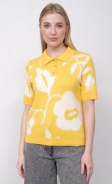 GRIOL. Джемпер жен. 310501.33303.2107F Жёлтый GRIOL GRIOL. Джемпер жен. 310501.33303.2107F Жёлтый