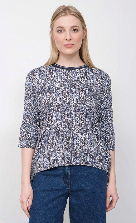  GRIOL. Джемпер жен. 310657ГУК.6_313.1577F/1 голубой/серый 