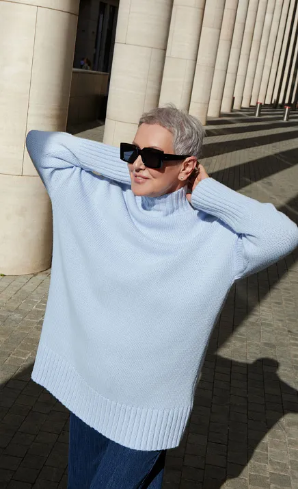 GRIOL. Джемпер жен. 310448.15303.1600N Голубой GRIOL GRIOL. Джемпер жен. 310448.15303.1600N Голубой