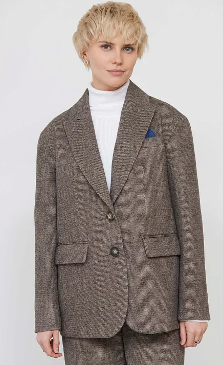  GRIOL. Жакет жен. 378176Г.11313.1103M Тёмно-коричневый 