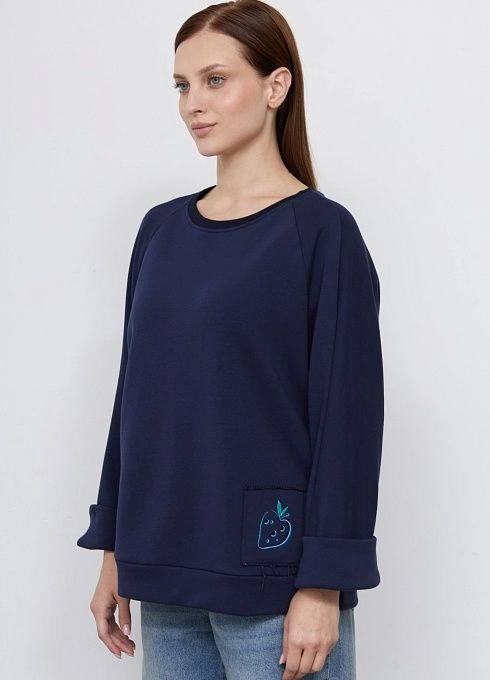 Джемпер жен. 311139.6_313.9600R Тёмно-синий  (5)