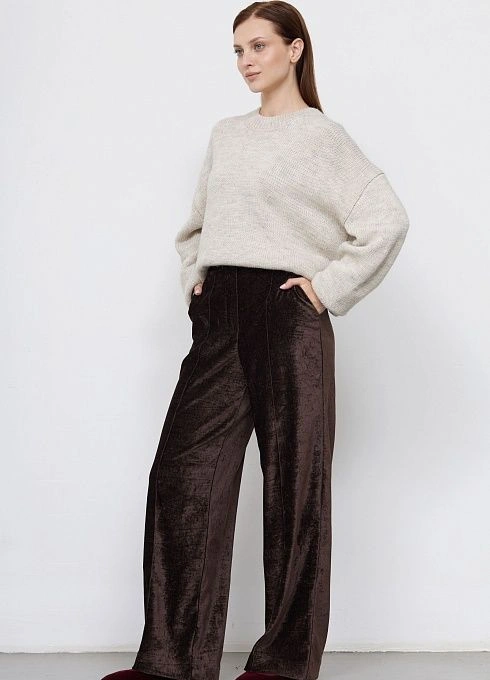 Брюки жен. 320335Т.6_312.1100N Шоколадный  (4)