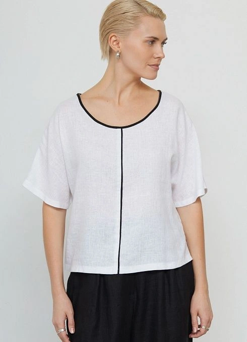 Блузка изо льна и вискозы GRIOL