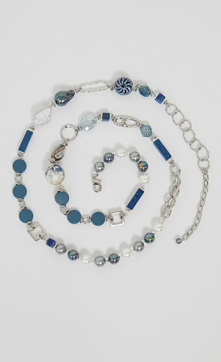  GRIOL. Колье С неба лей2 Синий 