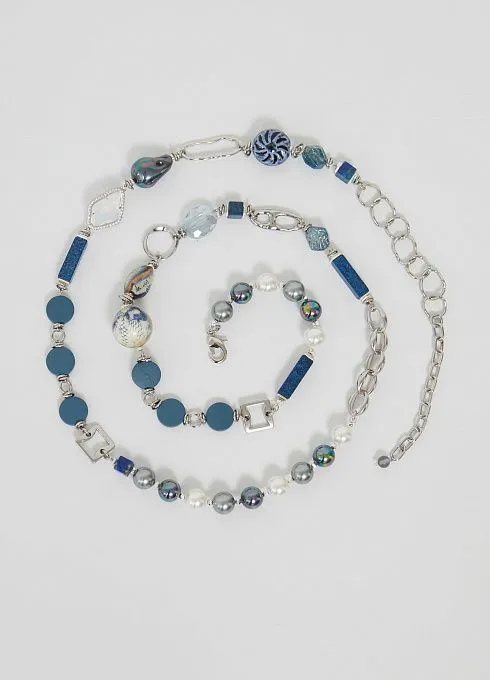  GRIOL. Колье С неба лей2 Синий GRIOL