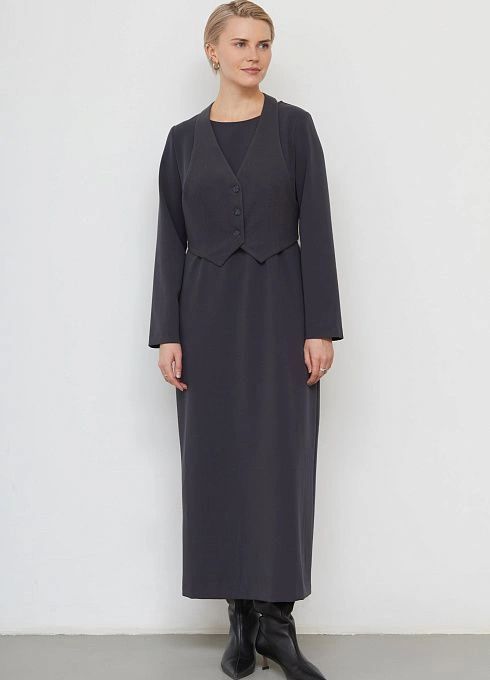 Жилет жен. 388391.11312.7600N Тёмно-серый (2)