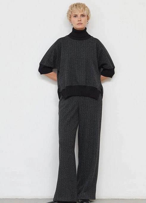 Джемпер жен. 310378.09312.7382Y Серо-черный (2)