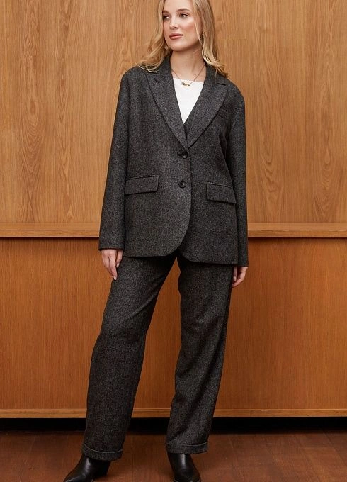 Жакет жен. 378176.11312.8201M Серый меланж  (2)