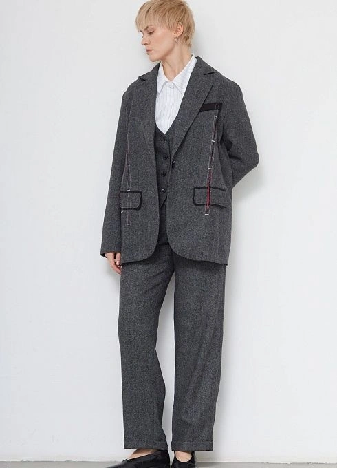 Жакет жен. 378376.11312.8201M Серый меланж (2)