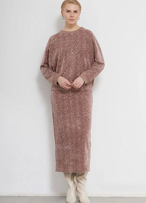 Юбка жен. 350063.03313.0500N жемчужный (1)