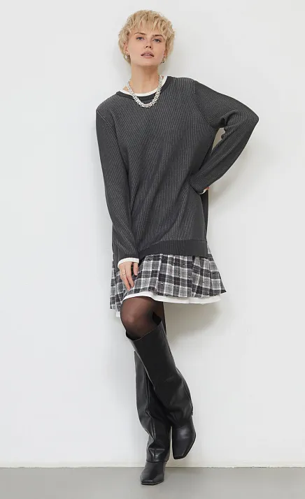 GRIOL. Платье жен. 360273.33312.7401P Тёмно-серый GRIOL GRIOL. Платье жен. 360273.33312.7401P Тёмно-серый