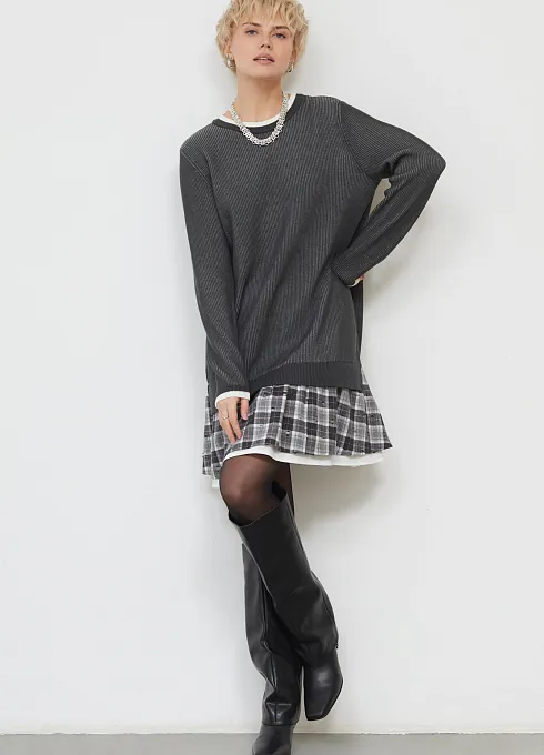  GRIOL. Платье жен. 360273.33312.7401P Тёмно-серый GRIOL