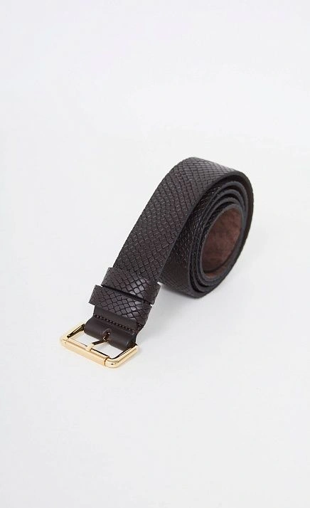  GRIOL. Комплект Ремень поясной РЖДЖЭК40-105/4 питон  Коричневый 