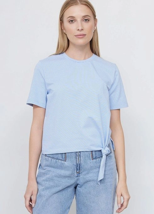  GRIOL. Джемпер жен. 311106.6_313.0216S Бело-голубой GRIOL