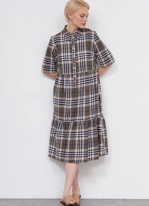  GRIOL. Платье жен. 368721.11312.3401P Хаки GRIOL