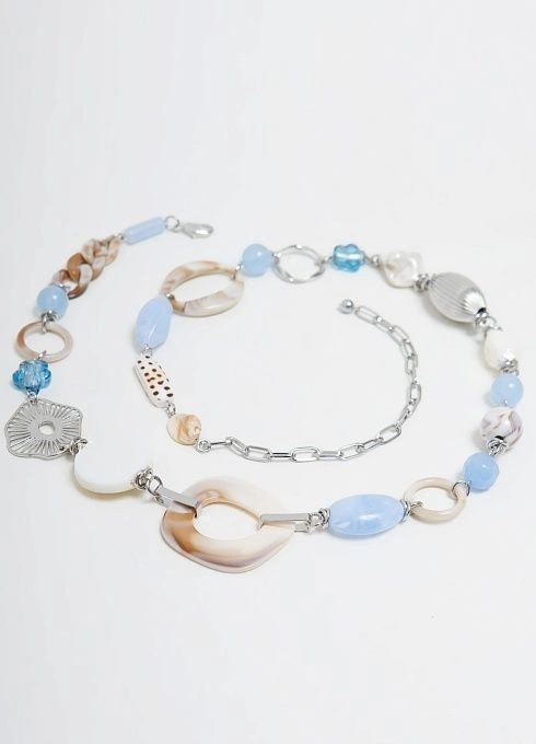 Колье Лель 3 Голубой  (3)