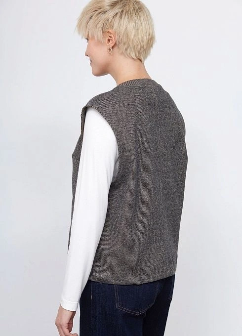 Жилет жен. 380025.03313.8203Y Серый меланж  (4)