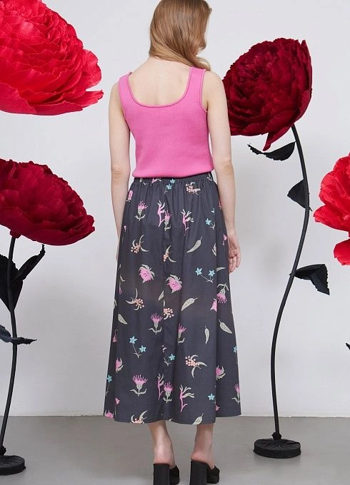 Юбка жен. 350050Б.03312.8101F Т.серый  (5)