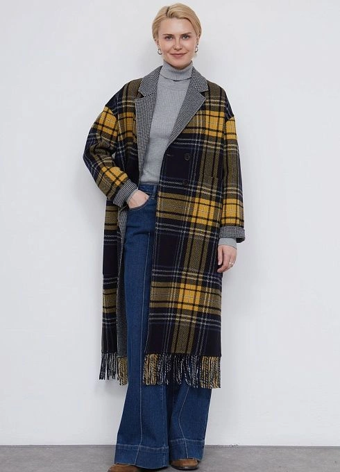 Пальто жен. 537109.43208.9601P Мультиколор (2)