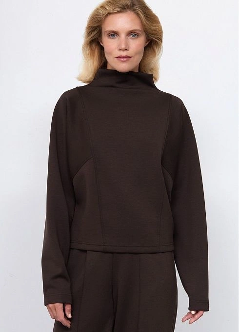  GRIOL. Джемпер жен. 311120.6_313.1000N Темно-коричневый GRIOL