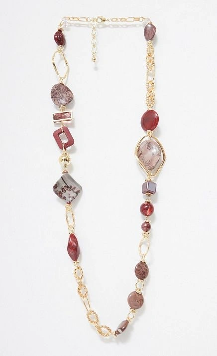  GRIOL. Колье Вишневый брауни 3 Бордовый 