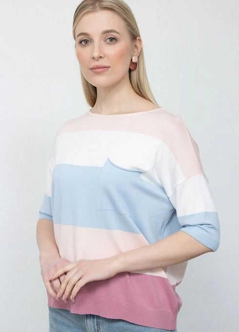 Джемпер жен. 310254К.33303.0716S Розово-голубой  (4)