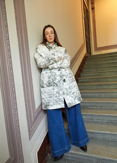  GRIOL. Пальто жен. 534374.11208.5101М Мультиколор GRIOL