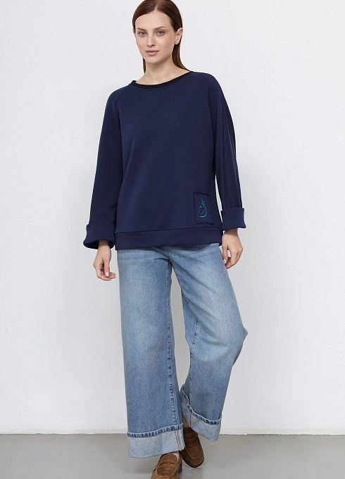 Джемпер жен. 311139.6_313.9600R Тёмно-синий  (2)
