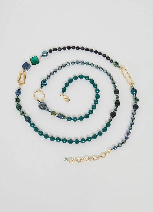  GRIOL. Колье Чернично-клубничная1 Синий GRIOL