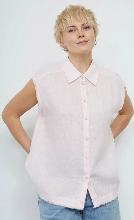 Рубашка изо льна без рукавов GRIOL