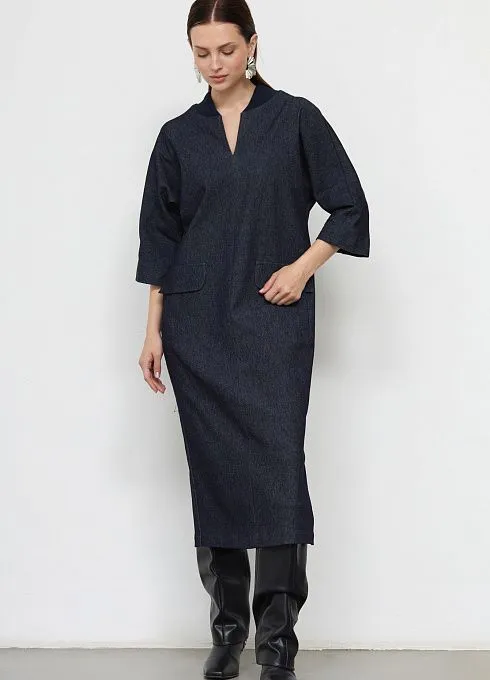 Платье жен. 360325.03312.8400N Тёмно-синий (3)