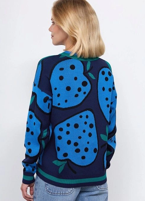 Джемпер жен. 310510.33303.8788V Т.синий  (1)