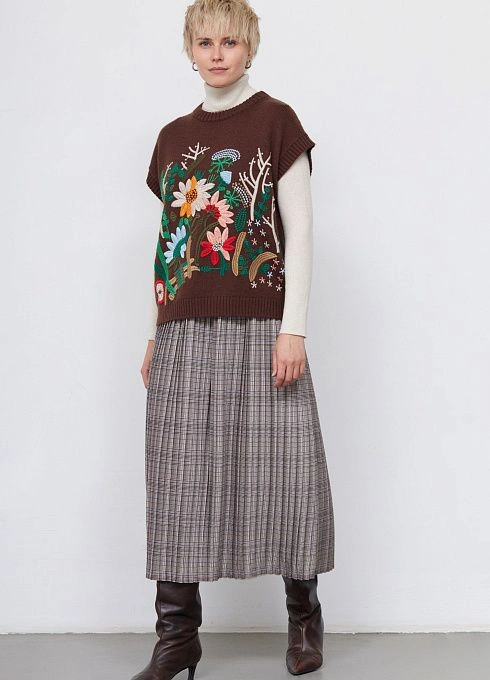 Юбка жен. 350111.03312.0301P Коричневый  (2)